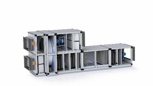 Центральный кондиционер BAIR PRIME приточно-вытяжной с рекуператором, секцией осушения и форсуночной камерой